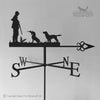Gun Dogs weathervane with two spaniels, and traditional arrow selected.