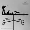Gun Dogs weathervane with two retrievers and celtic arrow selected