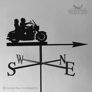 Harley Davidson Road King weathervane with traditional arrow selected.