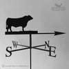 Hereford Bull weathervane with traditional arrow selected.