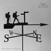 Hikers weathervane with traditional arrow selected.