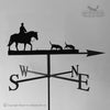 Horse and Hounds weathervane with traditional arrow selected