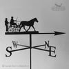 Horse and Trap weathervane with traditional arrow selected.