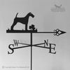 Irish Terrier weathervane with celtic arrow option.