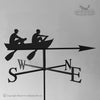 Rowing weathervane with traditional arrow option.