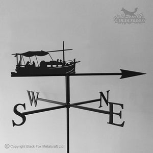 Spanish fishing boat weathervane with traditional arrow selected.