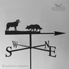 Swaledale and collie weathervane with traditional arrow chosen.