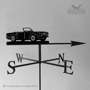 Triumph TR6 Weathervane with traditional arrow selected.