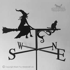 Witch Weathervane, with a Cat